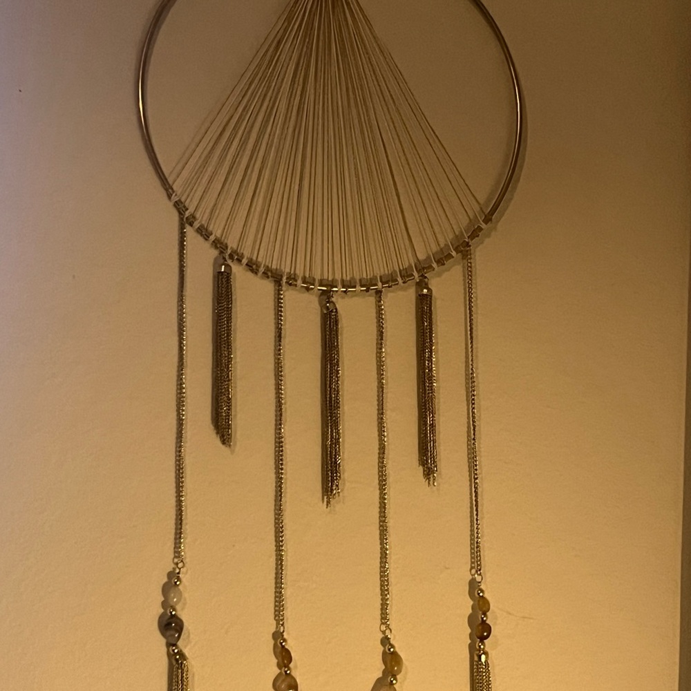 T.J.Maxx Gold Beaded Dreamcatcher Tapestry